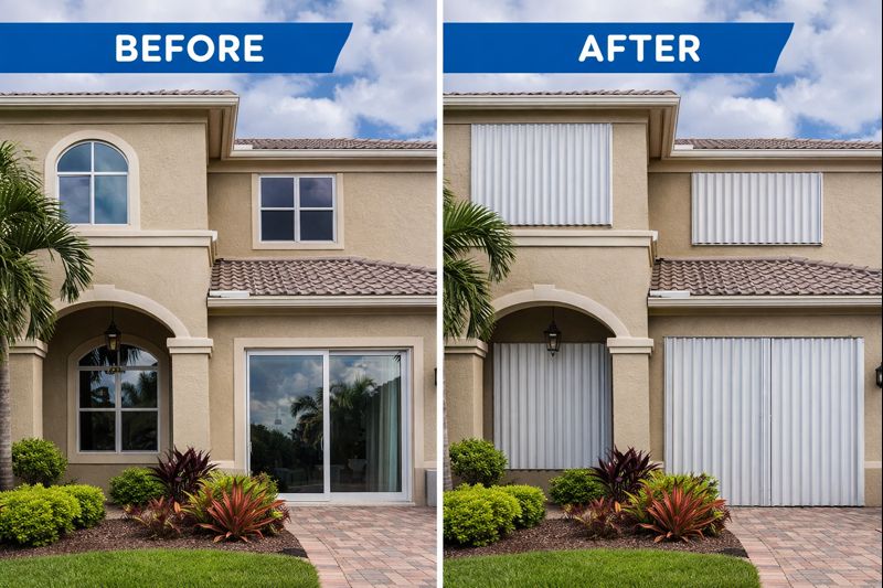 Hurricane Shutters- shade the view