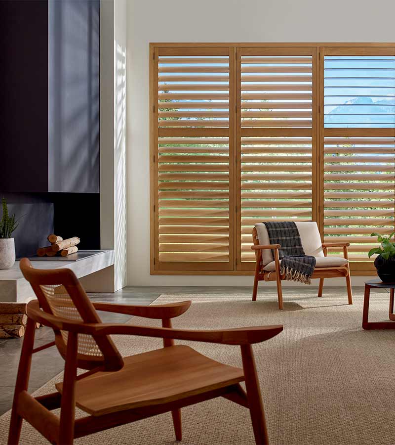 Hardwood and Polycarbonate Shutters