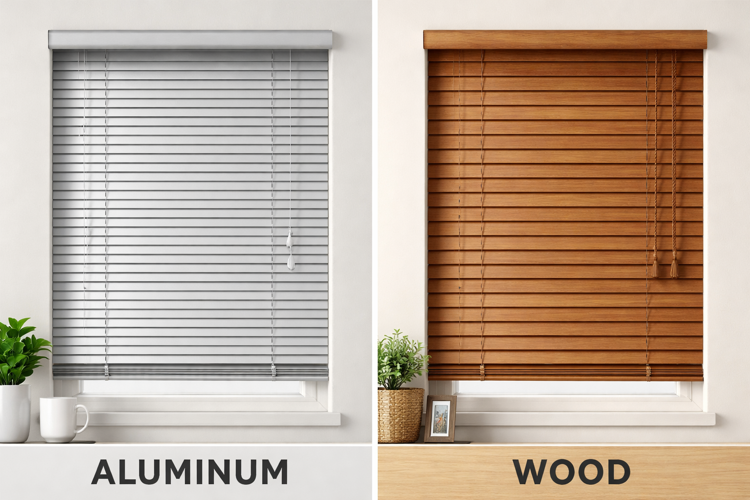 Aluminum & Wood Blinds