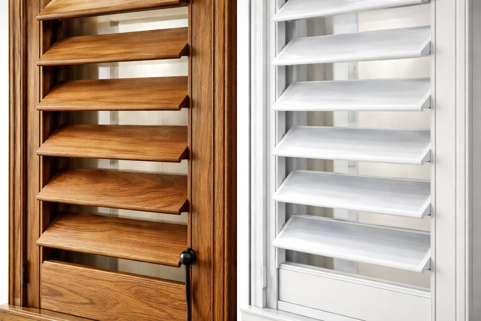 Hardwood & Polycarbonate Shutters