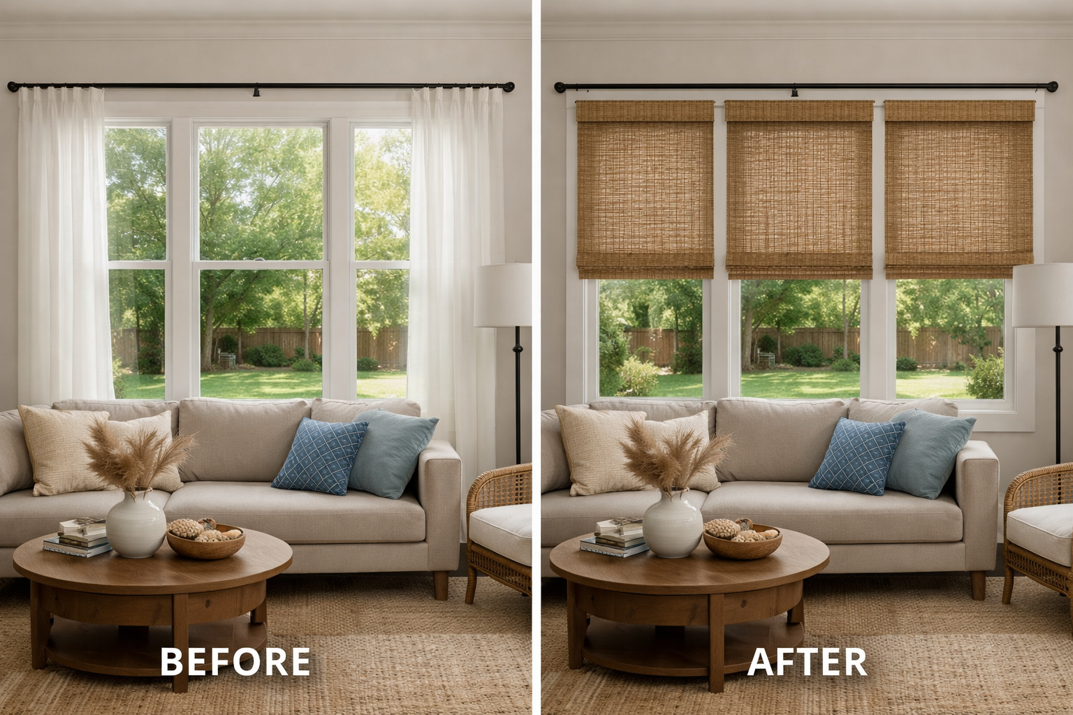 Natural Woven Wood Shades